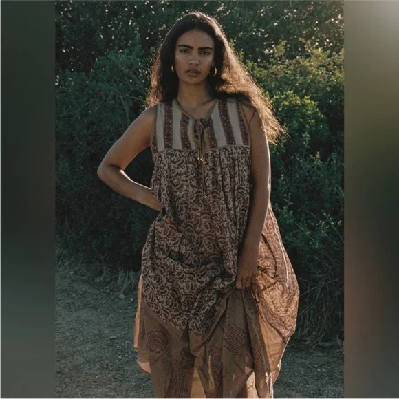 Daughters of India Maxi Dress - Brown and Purple - Picture 8 of 10